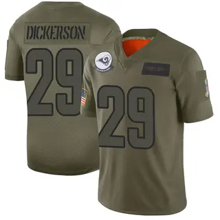 Los Angeles Rams Men's Eric Dickerson Limited 2019 Salute to Service Jersey - Camo