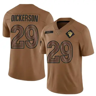 Los Angeles Rams Men's Eric Dickerson Limited 2023 Salute To Service Jersey - Brown