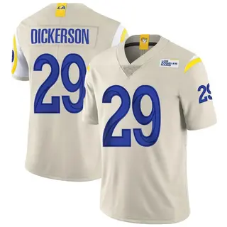 Los Angeles Rams Men's Eric Dickerson Limited Bone Vapor Jersey