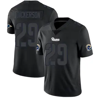 Los Angeles Rams Men's Eric Dickerson Limited Jersey - Black Impact