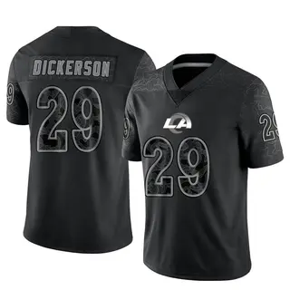 Los Angeles Rams Men's Eric Dickerson Limited Reflective Jersey - Black