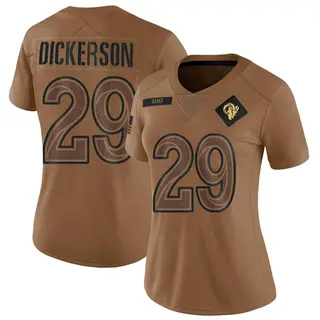 Los Angeles Rams Women's Eric Dickerson Limited 2023 Salute To Service Jersey - Brown